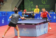 I Avropa Oyunları çərçivəsində qadınlar arasında stolüstü tennis üzrə komanda yarışları başlayıb