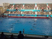 Kişilər arasında su polosu yarışması: Azərbaycan Rumıniyaya məğlub oldu (FOTO)
