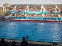 Kişilər arasında su polosu yarışması: Azərbaycan Rumıniyaya məğlub oldu (FOTO)