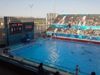 Kişilər arasında su polosu yarışması: Azərbaycan Rumıniyaya məğlub oldu (FOTO)