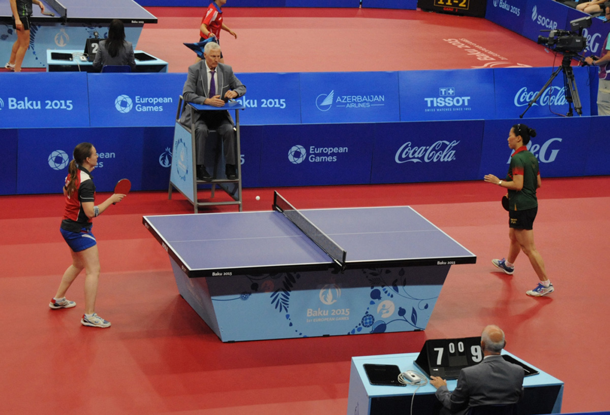 I Avropa Oyunları çərçivəsində qadınlar arasında stolüstü tennis üzrə komanda yarışları başlayıb