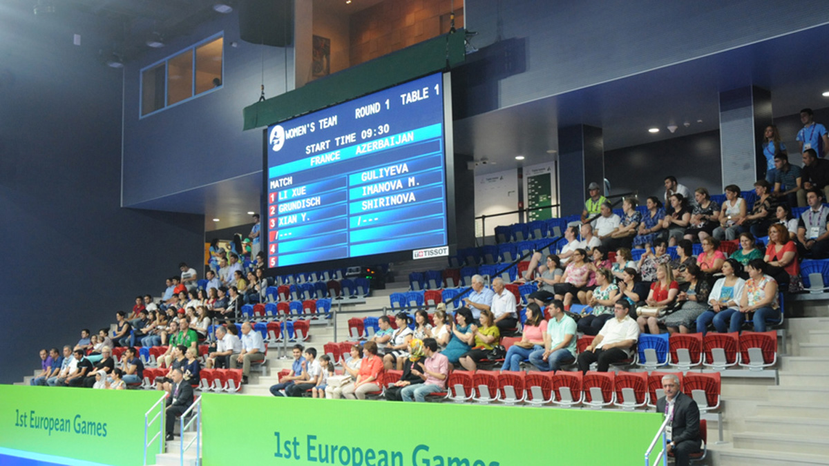 I Avropa Oyunları çərçivəsində qadınlar arasında stolüstü tennis üzrə komanda yarışları başlayıb
