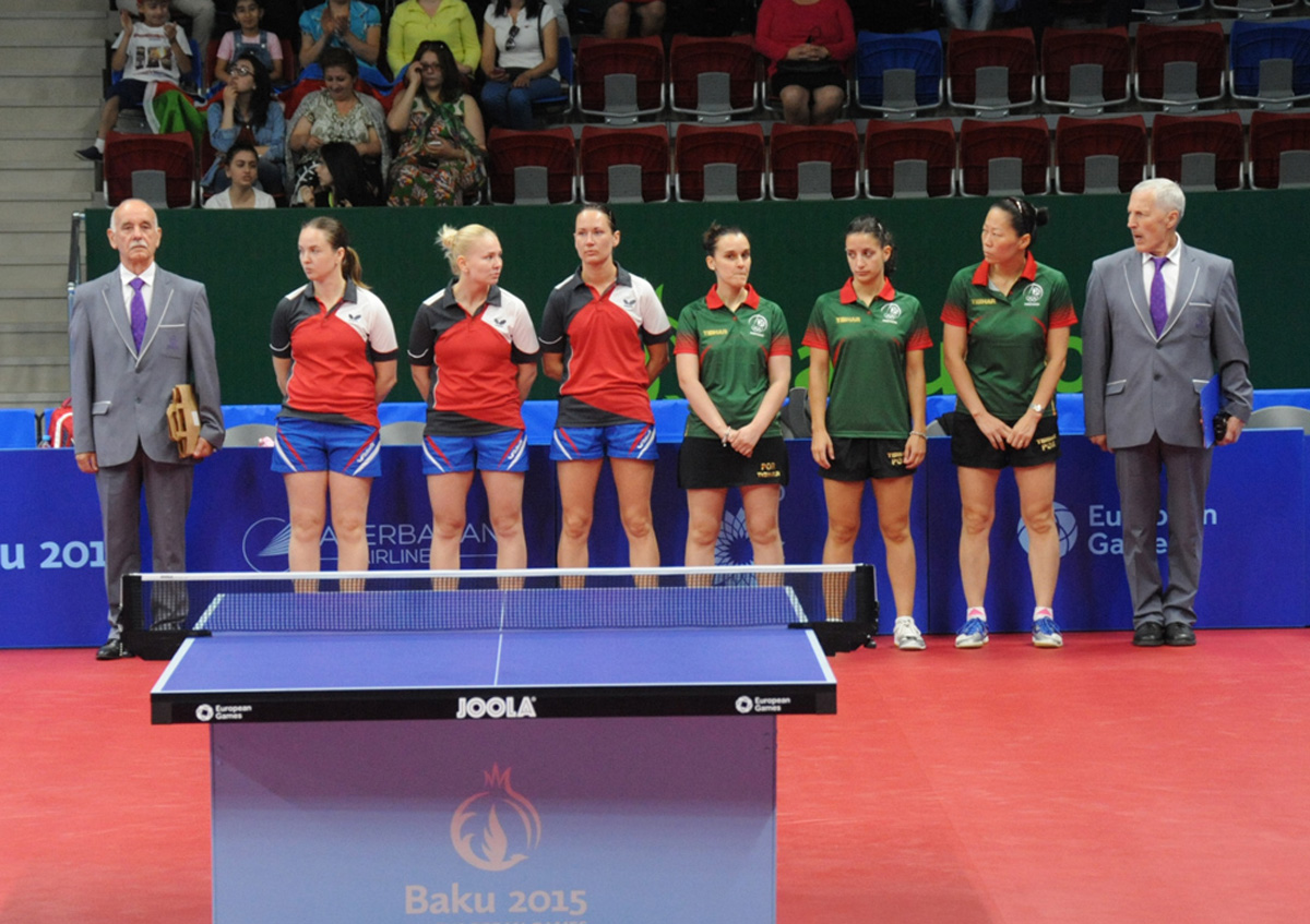 I Avropa Oyunları çərçivəsində qadınlar arasında stolüstü tennis üzrə komanda yarışları başlayıb