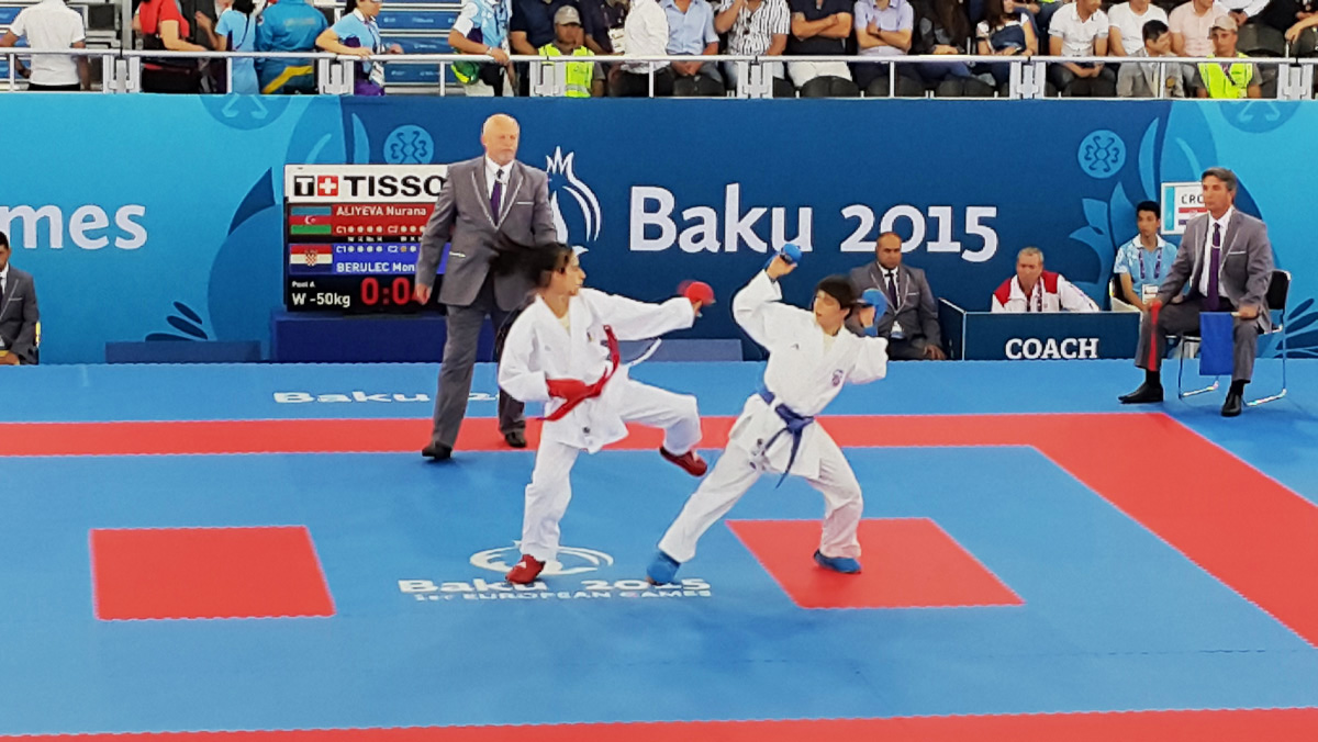 Bakıda karate üzrə yarışlar start götürüb (CANLI YAYIM)(FOTO)