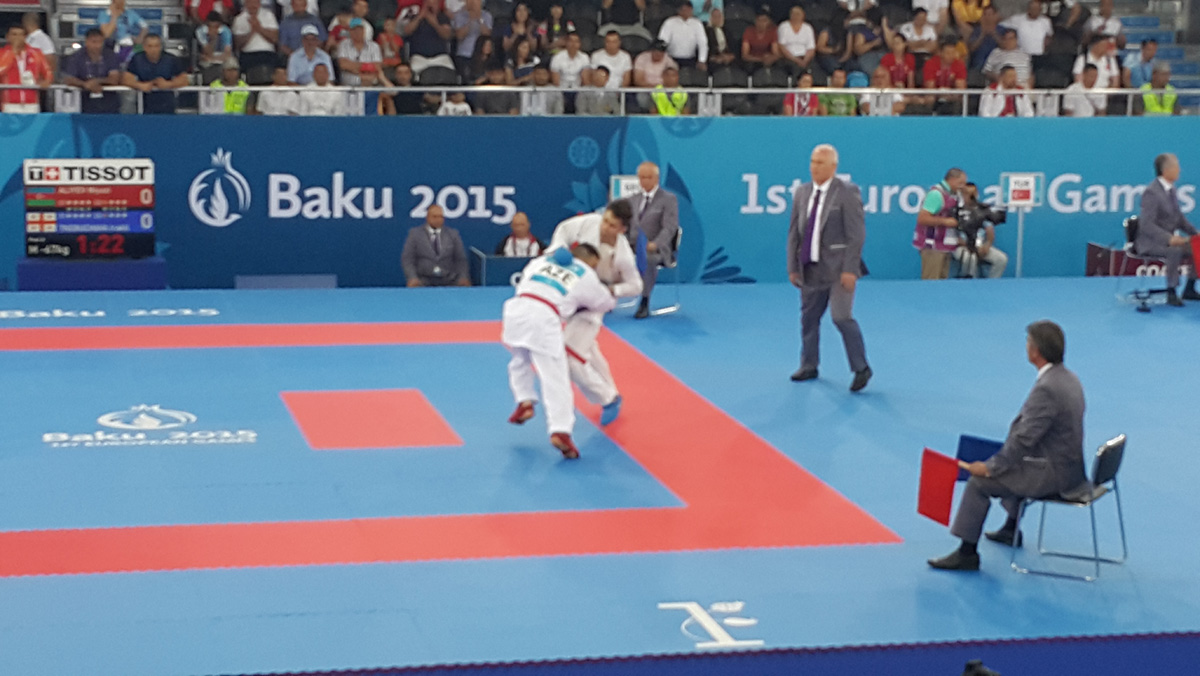 Bakıda karate üzrə yarışlar start götürüb (CANLI YAYIM)(FOTO)