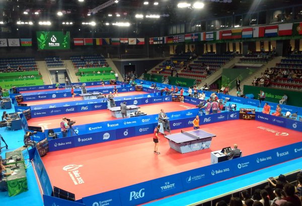 Avropa Oyunlarında qadın yığmalar stolüstü tenis yarışlarında güclərini yoxlayırlar (FOTO)