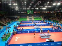 Avropa Oyunlarında qadın yığmalar stolüstü tenis yarışlarında güclərini yoxlayırlar (FOTO)