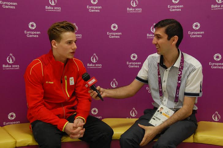 Belçikalı gimnast: Azərbaycanın güclü gimnastları var (FOTO)