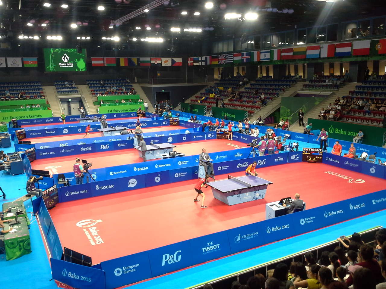 Avropa Oyunlarında qadın yığmalar stolüstü tenis yarışlarında güclərini yoxlayırlar (FOTO)