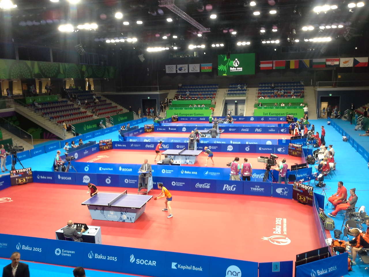 Avropa Oyunlarında qadın yığmalar stolüstü tenis yarışlarında güclərini yoxlayırlar (FOTO)
