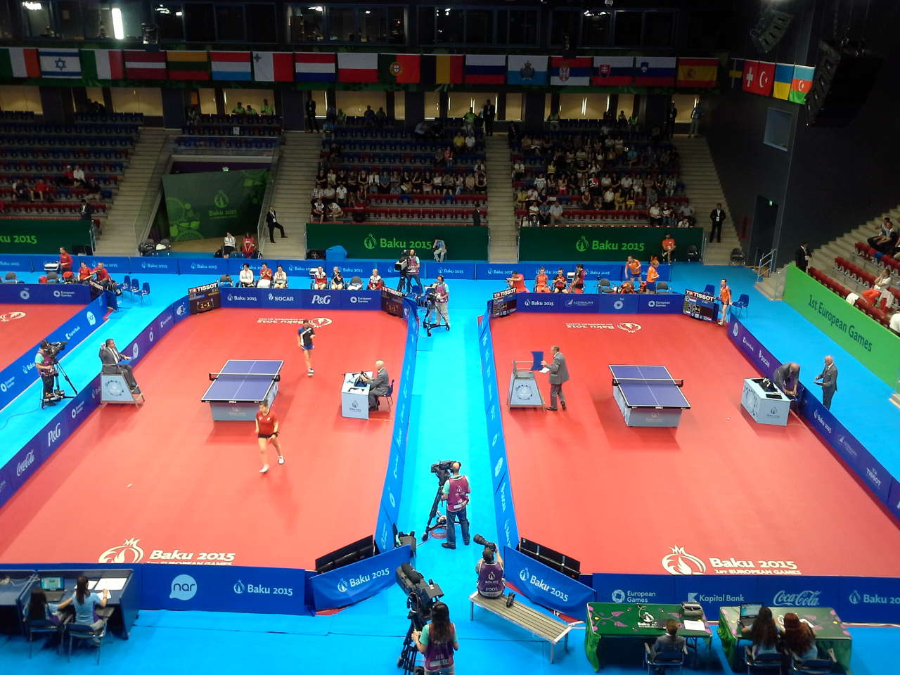 Avropa Oyunlarında qadın yığmalar stolüstü tenis yarışlarında güclərini yoxlayırlar (FOTO)