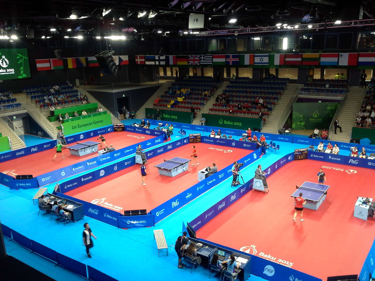 Avropa Oyunlarında qadın yığmalar stolüstü tenis yarışlarında güclərini yoxlayırlar (FOTO)