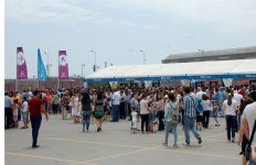 Avropa Oyunları çərçivəsində Milli Gimnastika Arenasında keçirilən yarışlara azarkeş marağı (FOTO)