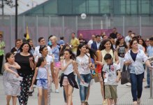 Avropa Oyunları çərçivəsində Milli Gimnastika Arenasında keçirilən yarışlara azarkeş marağı (FOTO)