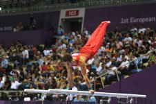 Avropa Oyunlarında idman gimnastikası yarışlarının ikinci günündə idmançılar mübarizələrini davam etdirir (ƏLAVƏ OLUNUB) (FOTO)