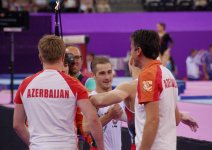 Azərbaycanın kişilərdən ibarət gimnastika yığması bürünc medal qazandı (FOTO)