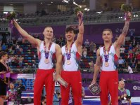 Avropa Oyunlarında bürünc medal qazanan Azərbaycan gimnastları mükafatlandırılıb (FOTO+VİDEO)
