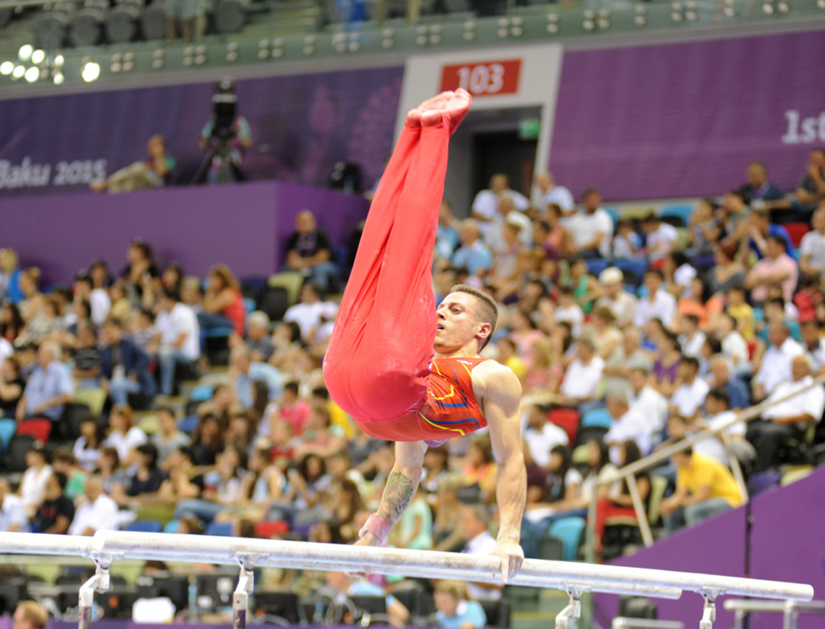 Avropa Oyunlarında idman gimnastikası yarışlarının ikinci günündə idmançılar mübarizələrini davam etdirir (ƏLAVƏ OLUNUB) (FOTO)
