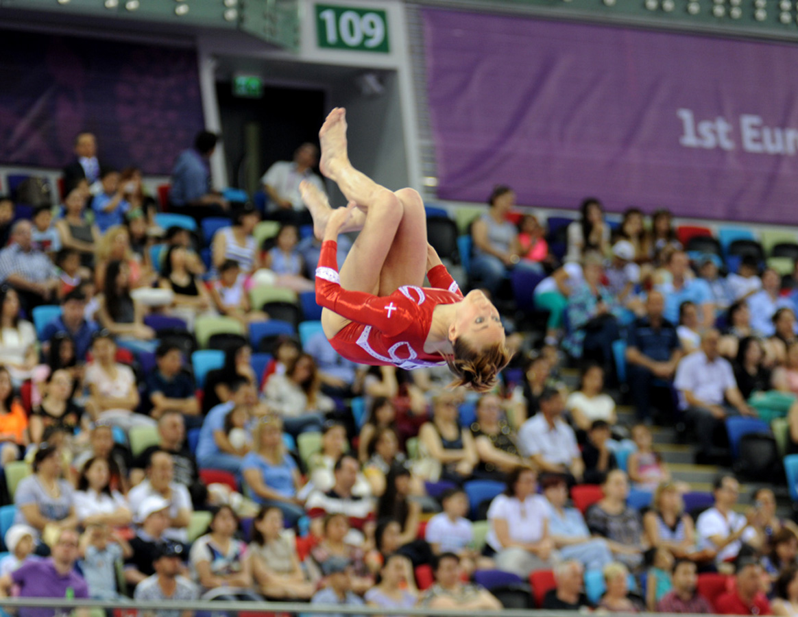 Avropa Oyunlarında idman gimnastikası yarışlarının ikinci günündə idmançılar mübarizələrini davam etdirir (ƏLAVƏ OLUNUB) (FOTO)