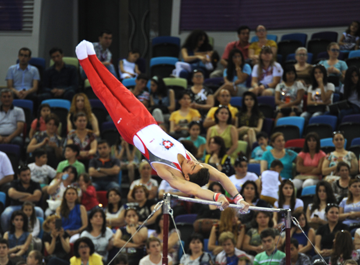 Avropa Oyunlarında idman gimnastikası yarışlarının ikinci günündə idmançılar mübarizələrini davam etdirir (ƏLAVƏ OLUNUB) (FOTO)