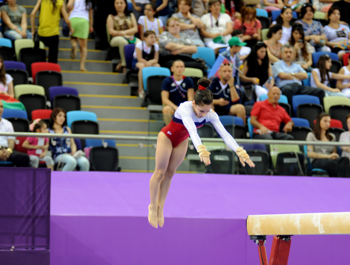 Avropa Oyunlarında idman gimnastikası yarışlarının ikinci günündə idmançılar mübarizələrini davam etdirir (ƏLAVƏ OLUNUB) (FOTO)