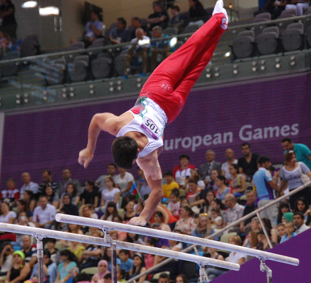 Azərbaycanın kişilərdən ibarət gimnastika yığması bürünc medal qazandı (FOTO)