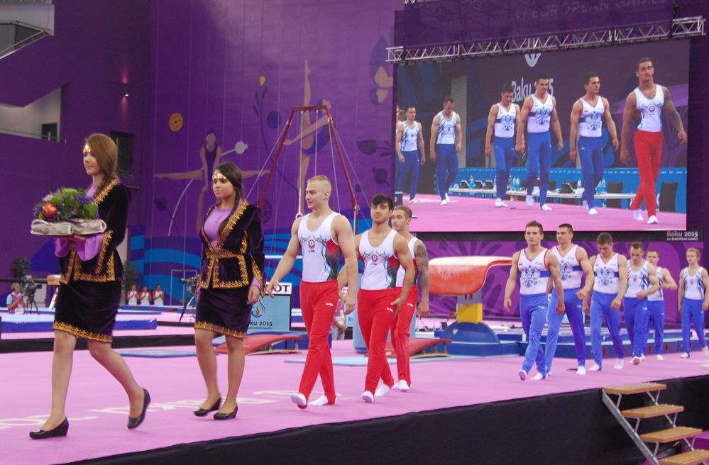 Avropa Oyunlarında bürünc medal qazanan Azərbaycan gimnastları mükafatlandırılıb (FOTO+VİDEO)