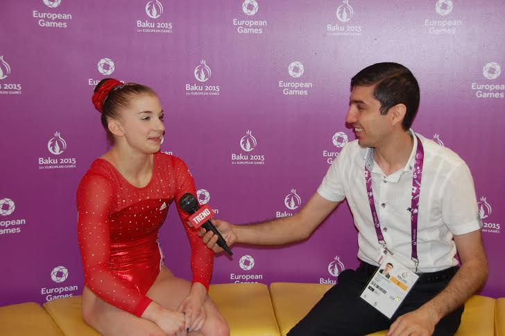 Britaniyalı gimnast: "Azərbaycanda idman üçün gözəl şərait yaradılıb" (FOTO)