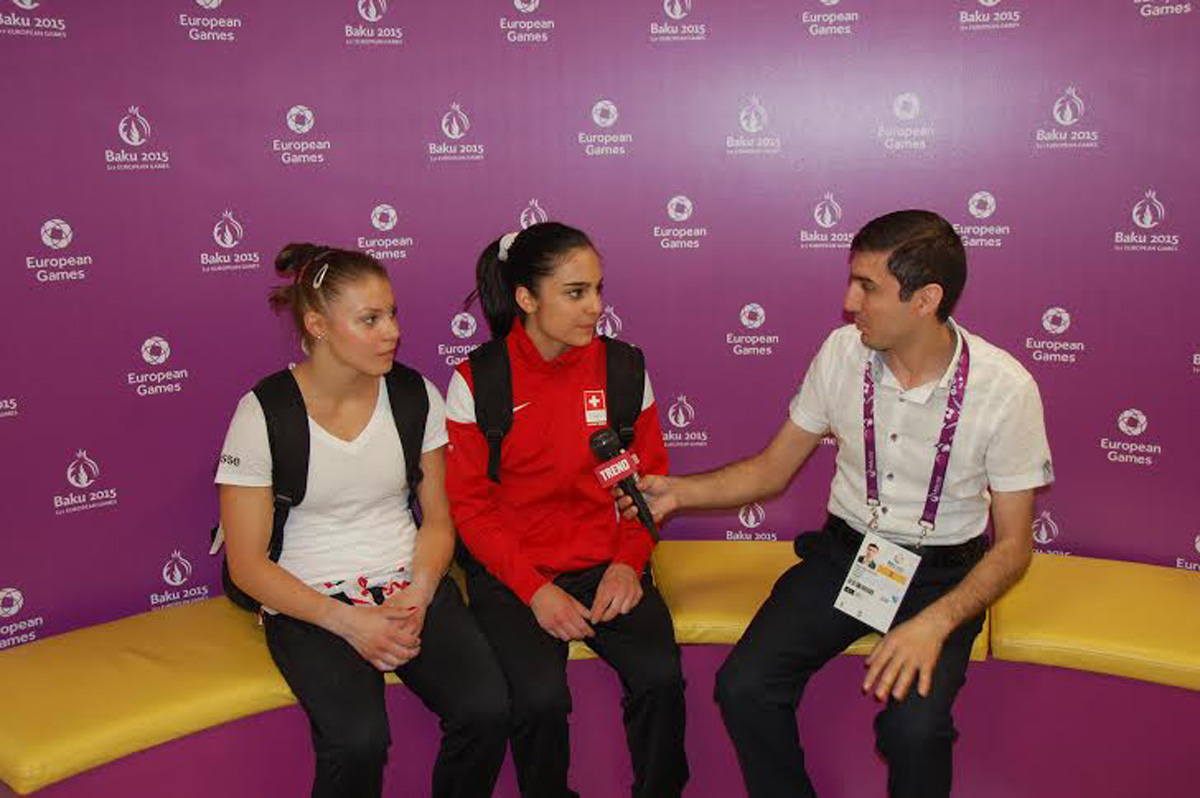 İsveçrəli idmançılar: Avropa Oyunlarında çox güclü gimnastlar iştirak edirlər (FOTO)