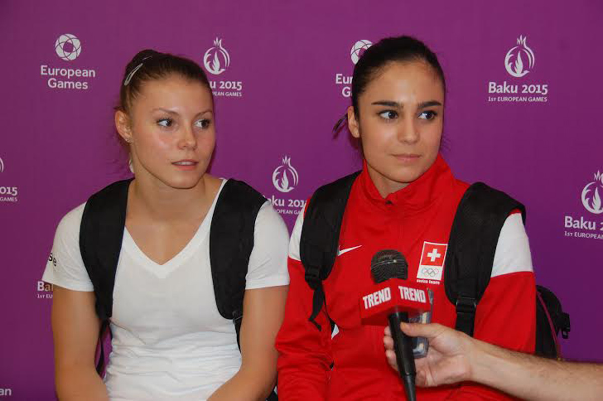 İsveçrəli idmançılar: Avropa Oyunlarında çox güclü gimnastlar iştirak edirlər (FOTO)