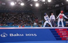 Azərbaycan taekvondoçusu yarımfinala yüksəldi (FOTO)
