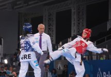 Azərbaycan taekvondoçusu yarımfinala yüksəldi (FOTO)
