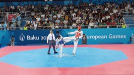 Azərbaycanlı kişi taekvondoçu 1/4 final mərhələsinə çıxdı (FOTO)