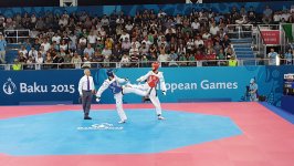 Azərbaycanlı kişi taekvondoçu 1/4 final mərhələsinə çıxdı (FOTO)