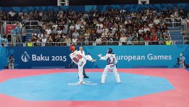 Azərbaycanlı kişi taekvondoçu 1/4 final mərhələsinə çıxdı (FOTO)