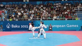 Azərbaycanlı qadın taekvondoçu ¼ final mərhələsinə çıxıb (FOTO)
