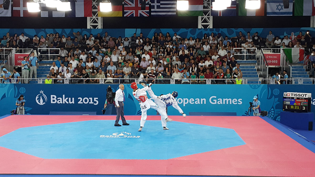 Azərbaycanlı kişi taekvondoçu 1/4 final mərhələsinə çıxdı (FOTO)