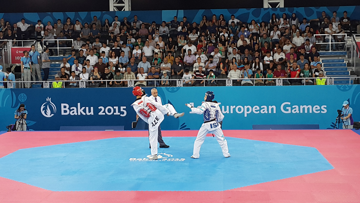 Azərbaycanlı kişi taekvondoçu 1/4 final mərhələsinə çıxdı (FOTO)