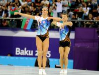 Avropa Oyunlarında aerobika gimnastikası üzrə qarışıq cütlüklərin təsnifat yarışları keçirilir (FOTO)