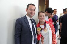 MOK-da Avropa Oyunlarının mükafatçılarının təntənəli təbriketmə mərasimi keçirilib (FOTO)