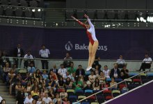 I Avropa Oyunlarında batut gimnastikası yarışları keçirilir (FOTO)