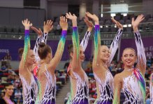 Rusiyalı gimnastlar I Avropa Oyunlarının çoxnövçülük yarışlarında qızıl medal qazandı (FOTO)