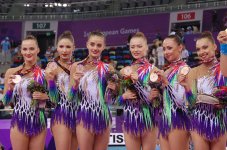 Rusiyalı gimnastlar I Avropa Oyunlarının çoxnövçülük yarışlarında qızıl medal qazandı (FOTO)