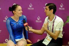 Britaniyalı idmançı: "Azərbaycanın yaxşı gimnastları var" (FOTO)