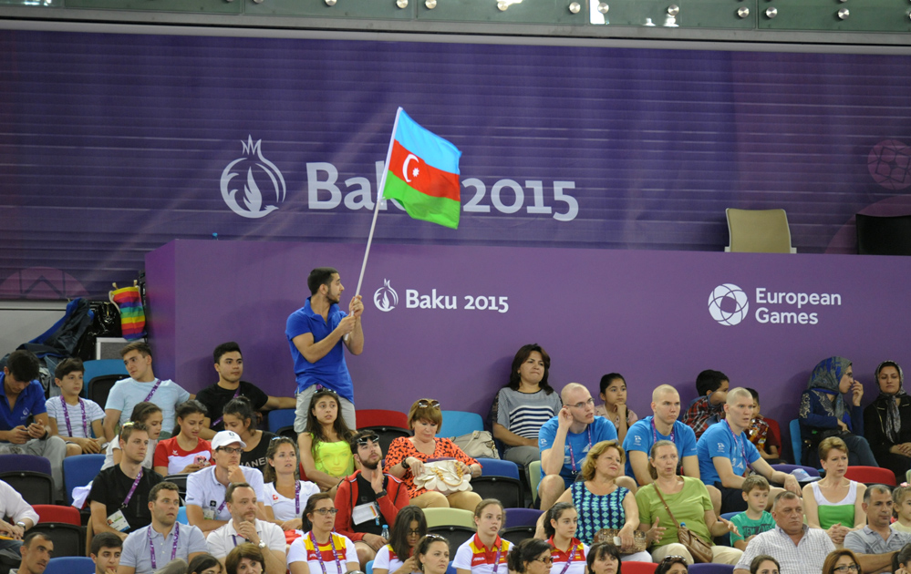 I Avropa Oyunlarında batut gimnastikası yarışları keçirilir (FOTO)