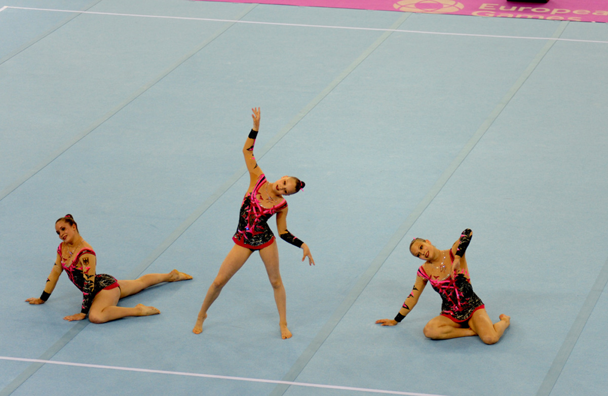 Birinci Avropa Oyunlarında gimnastika yarışlarının növbəti mərhələsinə start verilib  (FOTO)