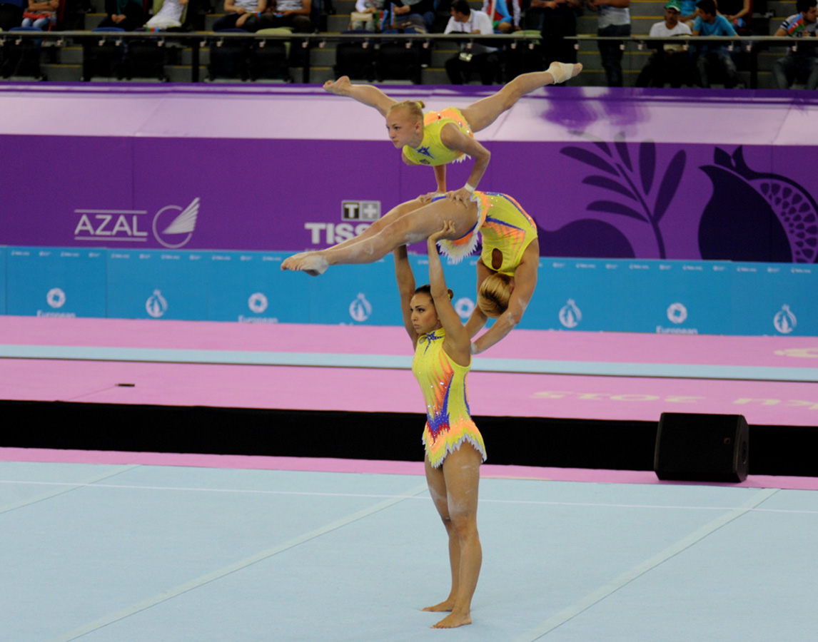 Birinci Avropa Oyunlarında gimnastika yarışlarının növbəti mərhələsinə start verilib (FOTO)