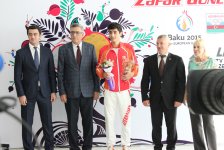 MOK-da ötən gün Avropa Oyunlarında medal qazanmış idmançılarımızla ənənəvi görüş (FOTO)
