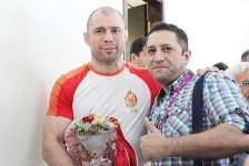 MOK-da ötən gün Avropa Oyunlarında medal qazanmış idmançılarımızla ənənəvi görüş (FOTO)