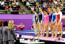 İdman gimnastikası üzrə fərdi çoxnövçülük yarışlarının finalı keçirilir (FOTO)